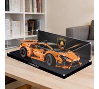Acrylic Display Case for Le-go 42196 Racing Car Model, Dustproof Display Box (display box only) (background 3mm-B)