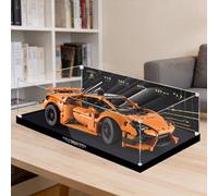 Acrylic Display Case for Le-go 42196 Racing Car Model, Dustproof Display Box (display box only) (background 3mm-A)
