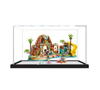 Acrylic Display Case for Le-go 42673 Family Beach Resort Park Model, Dustproof Display Box (display box only) (StyleC 2mm)