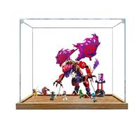 Acrylic Display Case for Le-go 71832 Chaos Fierce Dragon Lei Ya'er Model, Dustproof Display Box (display box only) (StyleB 3mm)
