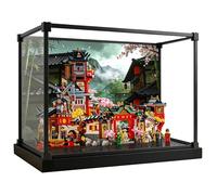 Acrylic Display Case for Le-go 71861 Building Blocks Model, Dustproof Painted Background Display Case Storage Box (Display Case Only) (3mm) Black