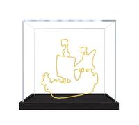 Acrylic Display Case for Le-go 75639 Pirate Ship Model, Dustproof Display Box (display box only) (StyleA 2mm)