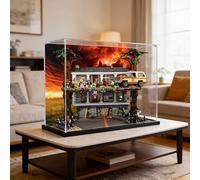 Acrylic Display Case for Le-go 75810 Stranger Things: The Upside Down Model, 3mm Dustproof Display Box, Display Case Compatible (Model Not Included)