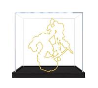 Acrylic Display Case for Le-go 76343 Armoured Warfare Model, Dustproof Display Box (display box only) (3mm)