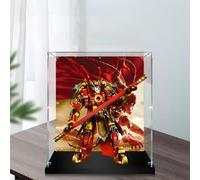 Acrylic Display Case for Le-Go 80012 Monkie Kid Model,Transparent Dustproof Collection Display Case(Only Box) (Background-3mm)
