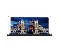 Acrylic Display Case for Lego 10214 London Bridge Building Set, Dustproof Transparent Box - Only Display Case, Display Box Compatible with Lego 10214 (Back Spray)