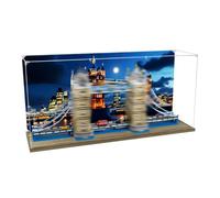Acrylic Display Case for Lego 10214 London Bridge set (Back Spray) | Acrylic Display Case Compatible with Lego 10214 London Bridge Set, Dust-proof storage and display,no model