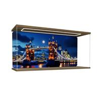 Acrylic Display Case for Lego 10214 London Bridge set (With lights) | Acrylic Display Case Compatible with Lego 10214 London Bridge Set, Dust-proof storage and display,no model