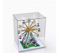Acrylic Display Case For Lego 10247 Ferris wheel Model, Dustproof Transparent Acrylic Display Case, Storage Box (Model Not Included) (White base)