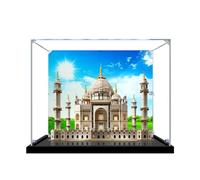 Acrylic Display Case for Lego 10256 Taj Mahal Building Set, Dustproof Transparent Box - Only Display Case, Display Box Compatible with Lego 10256 (Back Spray A)