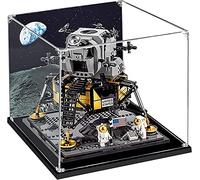 Acrylic Display Case for Lego 10266 Lunar Lander, Transparent and Dustproof Display Box Suitable for Lego (NOT Included Lego Model)(Inkjet)