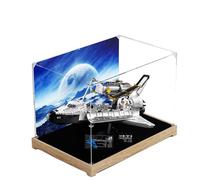 Acrylic Display Case for Lego 10283 Space Shuttle Discovery Model, 3mm Dustproof Display Box, Display Case Compatible with Lego 10283(Model Not Included) (Background 3MM D)