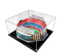 Acrylic Display Case For Lego 10284 Camp NOU FC Barcelona Dustproof Transparent Display Box (Lego Model Not Included)(2mm)
