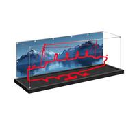 Acrylic Display Case for Lego 10294 Titanic Building Set, Dustproof Transparent Box - Only Display Case, Display Box Compatible with Lego 10294 (Back Spray A)