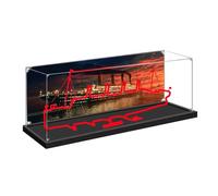Acrylic Display Case for Lego 10294 Titanic Building Set, Dustproof Transparent Box - Only Display Case, Display Box Compatible with Lego 10294 (Back Spray B)