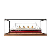 Acrylic Display Case for Lego 10294 Titanic Model, 3mm Dustproof Display Box, Display Case Compatible with Lego 10294 (Model Not Included) (Transparent Build 3MM B)