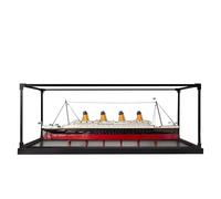 Acrylic Display Case for Lego 10294 Titanic Model, 3mm Dustproof Display Box, Display Case Compatible with Lego 10294 (Model Not Included) (Transparent Build 3MM A)