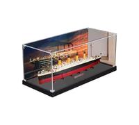 Acrylic display case For Lego 10294 Titanic model, dustproof transparent acrylic display case, storage box (model not included) (3mm back spray)