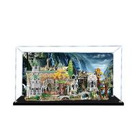 Acrylic Display Case for Lego 10316 Lord of the Rings Rivendell Castle Building Set, Dustproof Transparent Box - Only Display Case, Display Box Compatible with Lego 10316 (Back spray 3MM)