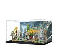 Acrylic Display Case for Lego 10316 Lord of the Rings Rivendell Castle Building Set, Dustproof Transparent Box - Only Display Case, Display Box Compatible with Lego 10316 (Back spray 3MM)