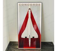 Acrylic Display Case for Lego 10318 Concorde Airbus, Display Wall Panels, Wall Mounted Photo Frames, backdrops, Compatible with 10318 (Model not Included) (LED with Light)