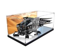 Acrylic Display Case for Lego 10327 Dune Royal Glider Building Set, Dustproof Transparent Box - Only Display Case, Display Box Compatible with Lego 10327 (Back Spray B)