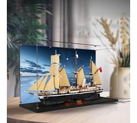 Acrylic Display Case for Lego 10335 Endurance Expedition Ship Model, Dustproof Storage Box, Transparent Display Box Compatible with Lego 10335 (Only Case, No Model) (Painted 3mm)