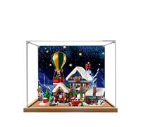 Acrylic Display Case for Lego 10339 Santa Claus' Post Office，Dustproof Box, Storage Box, Transparent Box, Display Box Compatible with Lego 10339（Only Case, No Model (Painted 3mm)