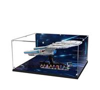 Acrylic Display Case for Lego 10356 Federation Starship Enterprise Model, 3mm Dustproof Display Box, Display Case Compatible with Lego 10356(Model Not Included) (Background 3MM)