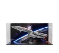 Acrylic Display Case for Lego 10356 Star Trek Enterprise Building Set, Clear Display Box, Dust-Proof Display Case Compatible with Lego 10356 (Model Not Included) (Background 3MM A)