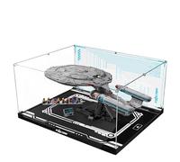 Acrylic Display Case for Lego 10356 Star Trek Federation Starship Enterprise Model, 3mm Dustproof Display Box, Display Case Compatible with Lego 10356(Model Not Included)