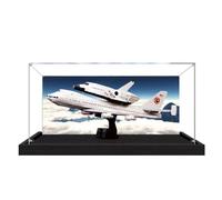 Acrylic Display Case for Lego 10360 Space Shuttle Carrier Building Set, Dustproof Transparent Box - Only Display Case, Display Box Compatible with Lego 10360 (Back Spray B)