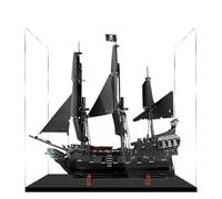 Acrylic Display Case for Lego 10365 Black Pearl Pirate Ship Building Set, Dustproof Transparent Box - Only Display Case, Display Box Compatible with Lego 10365 (3MM)