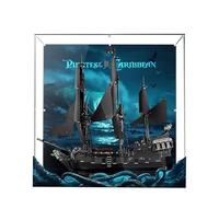Acrylic Display Case for Lego 10365 Black Pearl Pirate Ship Model, 3mm Dustproof Display Box, Display Case Compatible with Lego 10365 (Model Not Included)