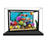 Acrylic Display Case for Lego 10366 Tropical Aquarium,Showcase,Protect & Decorate Model with Dustproof Storage Size 21.6 x 11.8 x 15.7 in