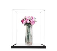 Acrylic Display Case for Lego 10374 Rose Bouquet Model, 3mm Dustproof Display Box, Display Case Compatible with Lego 10374 (Model Not Included) (Transparent 2MM+Mirror)