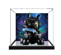 Acrylic Display case for Lego 10375 Toothless Dinosaur - dustproof with uv Protection,Custom Fit for Lego 10375 Model - Collector's Edition (Model not Included) (Background (Mirror Base))