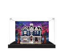 Acrylic Display Case for Lego 11370 Stranger Things Creel House Building Set, Clear Display Box, Dust-Proof Display Case Compatible with Lego 11370 (Model Not Included) (Background 3MM C)