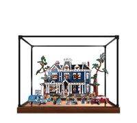 Acrylic Display Case for Lego 11370 Stranger Things Creel House Model, 3mm Dustproof Display Box, Display Case Compatible with Lego 11370(Model Not Included) (Transparent Alloy Frame B)