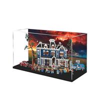 Acrylic Display Case for Lego 11370 Stranger Things: The Creel House Building Set, Dustproof Transparent Box - Only Display Case, Display Box Compatible with Lego 11370 (Back Spray D)
