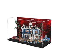 Acrylic Display Case for Lego 11370 Stranger Things: The Creel House Building Set, Dustproof Transparent Box - Only Display Case, Display Box Compatible with Lego 11370 (Back Spray A)