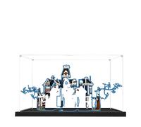 Acrylic Display Case for Lego 11370 Stranger Things: The Creel House Model, 3mm Dustproof Display Box, Display Case Compatible with Lego 11370(Model Not Included) (Black Base 3MM)