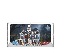 Acrylic Display Case for Lego 11370 Stranger Things: The Creel House Model, 3mm Dustproof Display Box, Display Case Compatible with Lego 11370(Model Not Included) (Background White Base)