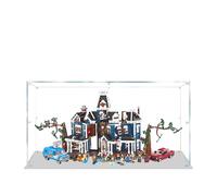 Acrylic Display Case for Lego 11370 Stranger Things: The Creel House Model, 3mm Dustproof Display Box, Display Case Compatible with Lego 11370(Model Not Included) (White Base 3MM)