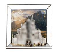 Acrylic Display Case for Lego 11377 White City Building Model, 3mm Dustproof Display Box, Display Case Compatible with Lego 11377 (Model Not Included) (Background A)