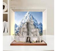 Acrylic Display Case for Lego 11377 White City Building Model, 3mm Dustproof Display Box, Display Case Compatible with Lego 11377 (Model Not Included) (Background C)