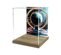Acrylic Display Case for Lego 11377 White City Building Model, 3mm Dustproof Display Box, Display Case Compatible with Lego 11377 (Model Not Included) (Background A)