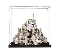 Acrylic Display Case for Lego 11377 White City Set,Clear Storage Box, Dustproof Protection Showcase (Display Box only, kit not Included) (Black 2mm)