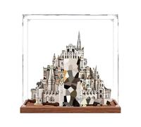 Acrylic Display Case for Lego 11377 White City Set,Clear Storage Box, Dustproof Protection Showcase (Display Box only, kit not Included) (Wood 3mm)