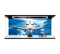 Acrylic Display Case for Lego 11378 DC-3 PAN AM Airliner Set,Clear Storage Box, Dustproof Protection Showcase (Display Box only, kit not Included) (Lightbox 1)